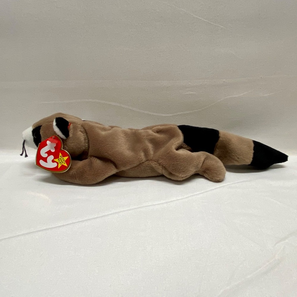 Vintage Ty Beanie Babies Ringo Baby Raccoon Retired 1995 Plush PVC Rare See Tags - Picture 13 of 16